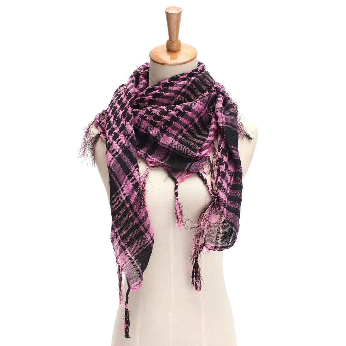 pink Легкий военный тактический Keffiyeh Shemagh пустынный шарф в арабском стиле, шаль на шею, накидка на голову, походный шарф для стрельбы - Цвет: pink