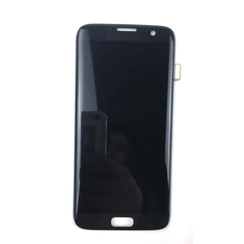 Black S7 Edge 5,5 ''ЖК-дисплей для SAMSUNG Galaxy S7 edge ЖК-экран G935 G935F lcd сенсорный дигитайзер lcd s сборка без рамки - Цвет: Black