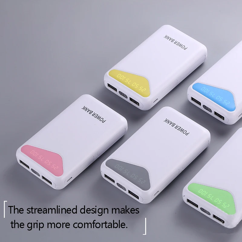 Новый внешний аккумулятор 10000 мАч двойной USB интерфейс со светом power bank
