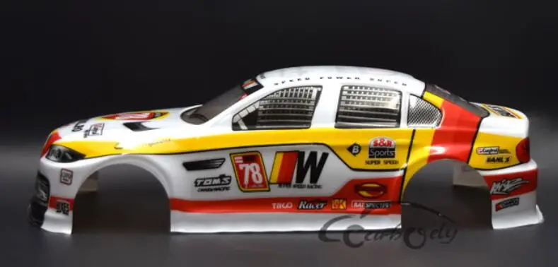 1/10 Scale White Painted BMWw On Road Drift Nitro flat rc Car Body Ftis 3R FS LOSI KYOSHO TAMIYA HSP REDCATRacing | Игрушки и хобби
