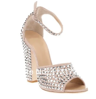 Новый дизайн распродажа женские босоножки на высоком каблуке с шипами туфли