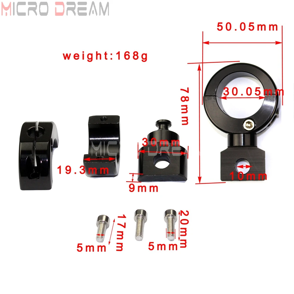 Кронштейн для противотуманных фар мотоцикла 22/25/32 мм 1 1/4 &quot1&quot 7/8 &quot зажимы Honda BMW