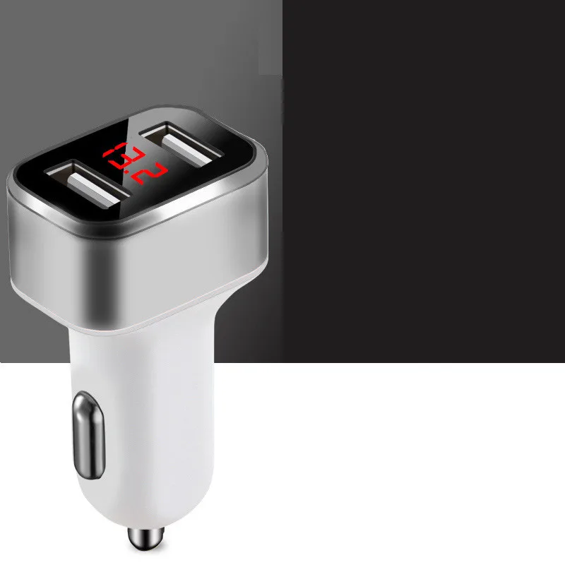 1 шт. общее автомобильное зарядное устройство DC12 24V двойной USB светодиодный