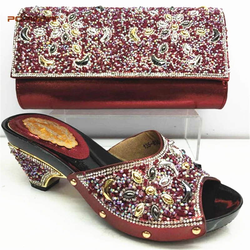 Новое поступление итальянский дизайнерский комплект из туфель и сумочки