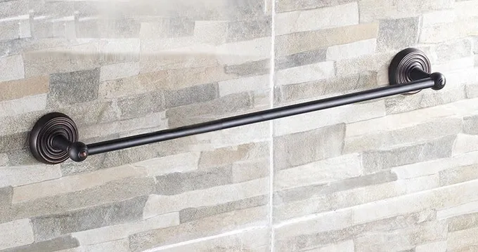 Настенный Черный латунный держатель для полотенец mba126|Вешалки полотенец| |