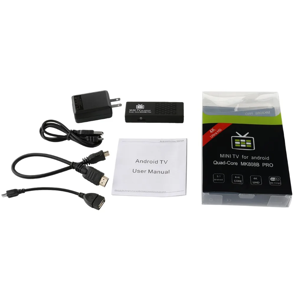 MK808B PRO Amlogic S905 Quad-Core Мини TV Box 64bit Android 5.1 4 К HDMI 2.0 BT4.0 WiFi Антенна Dongle Придерживайтесь