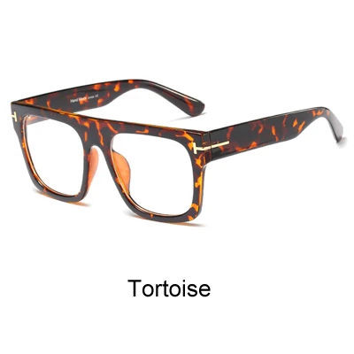 Tortoise Ralferty винтажные квадратные очки Женские Ретро оправы для очков Модные мужские очки в черепаховой оправе Близорукость Оптические очки F95167 - Цвет оправы: Tortoise