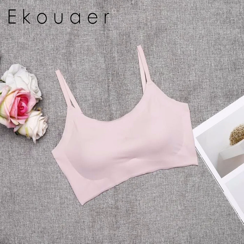 Женский бюстгальтер без косточек Ekouaer бесшовный для сна | Женская одежда