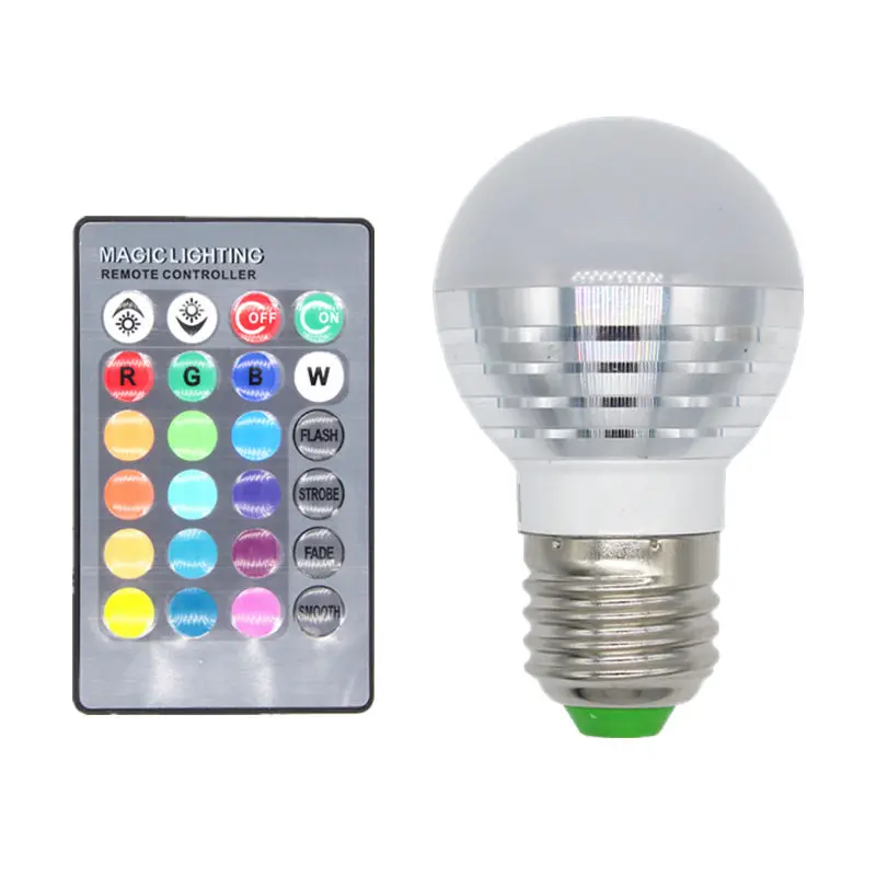 RGB лампа светодиодная 3 Вт E27 16 цветов|lamp colour|lamp lampcolour lamp |