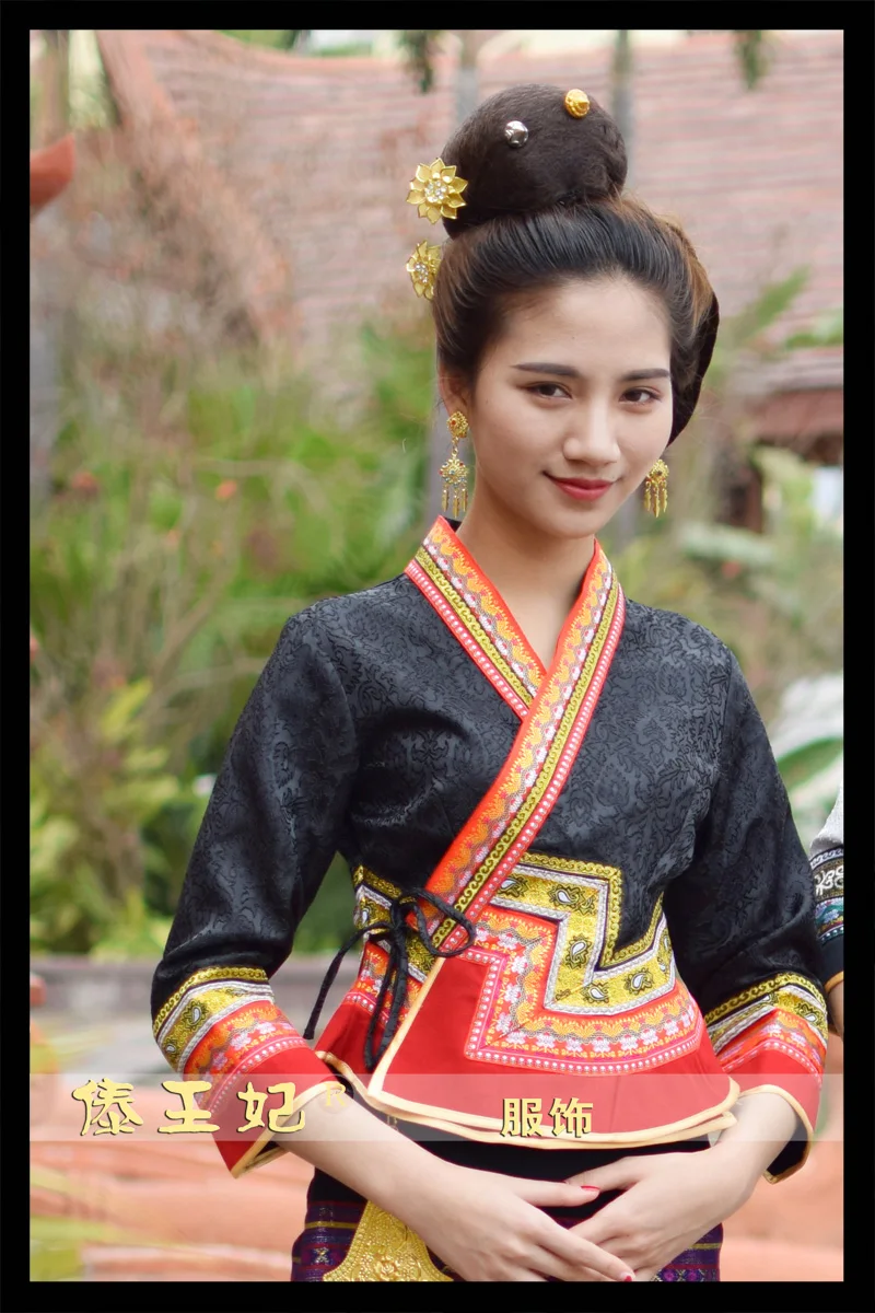 Тайланд Лаос Myanmar традиционный костюм дай женские костюмы Ретро водная консервативность фестиваль красивое платье праздничные костюмы