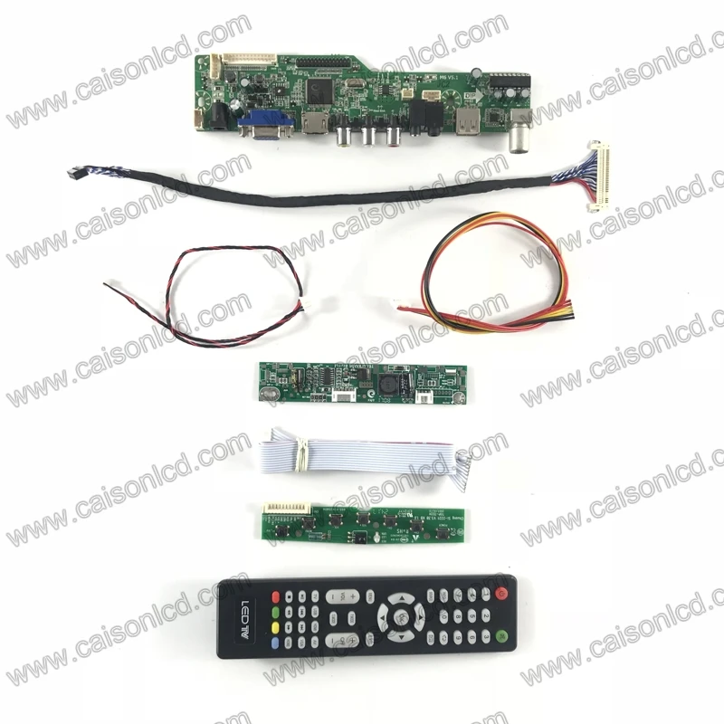 M6-V5.1 ЖК-дисплей ТВ поддержка плата контроллера VGA Аудио AV USB для 19 дюймов 1280X1024