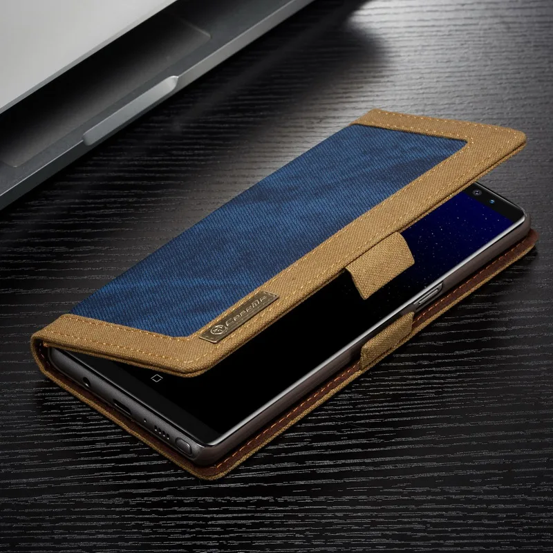 Роскошный холст откидной Чехол-кошелек с подставкой для samsung Note 9 8 кожа многофункциональная карта фоторамка чехол для Galaxy S9 S8 плюс