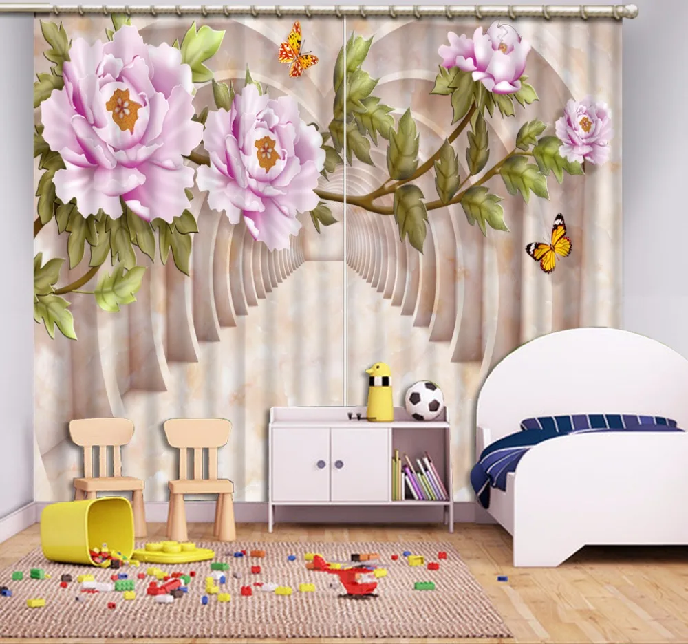 3D занавески для гостиной офиса отеля кортинас с принтом мраморное пространство