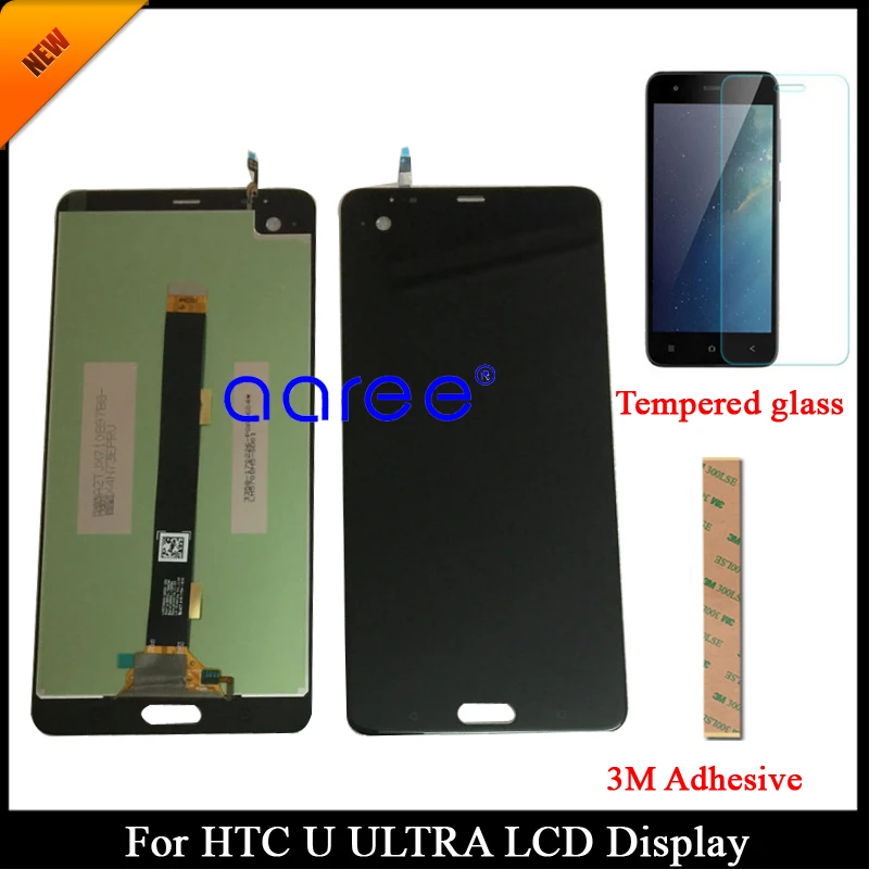 100% протестированный ЖК дисплей класса AAA для HTC U ULTRA экран сенсорный дигитайзер в