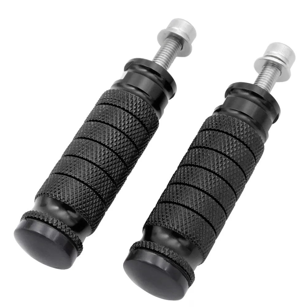 Bj moto Универсальный moto M8 8 мм подставки для ног peg педали peg Для kawasaki yamaha ktm suzuki honda moto крест Rearset задние наборы - Цвет: Black Rest Pegs
