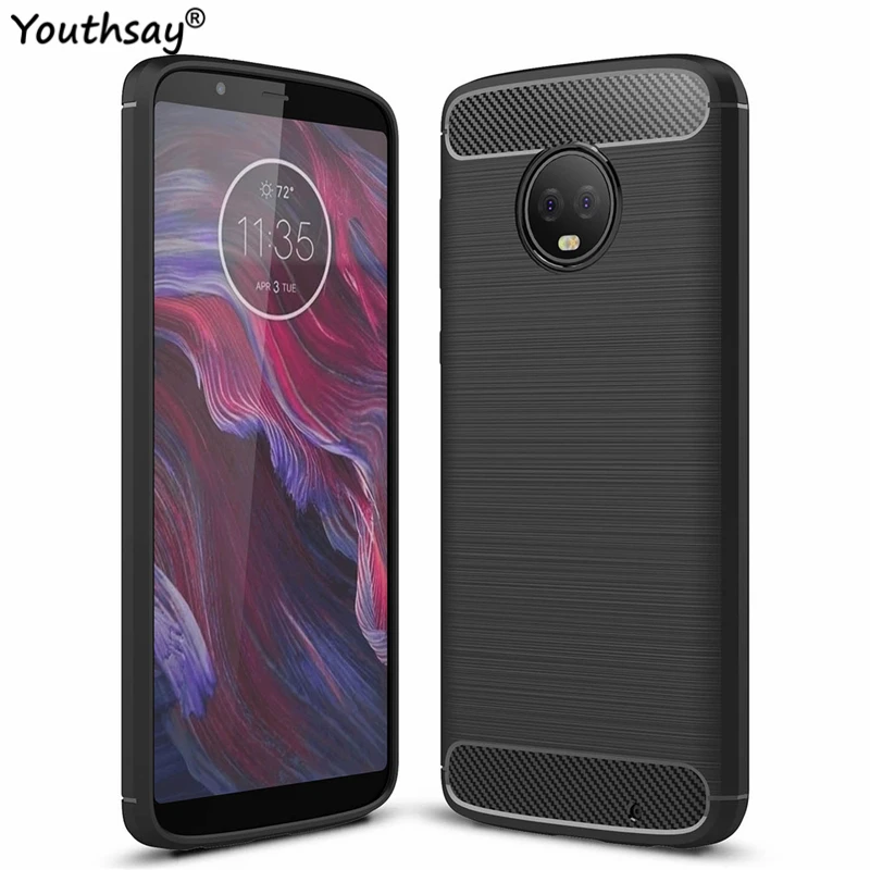 Чехол для Moto G6 Plus силиконовый армированный резиновый чехол телефона из ТПУ Lenovo
