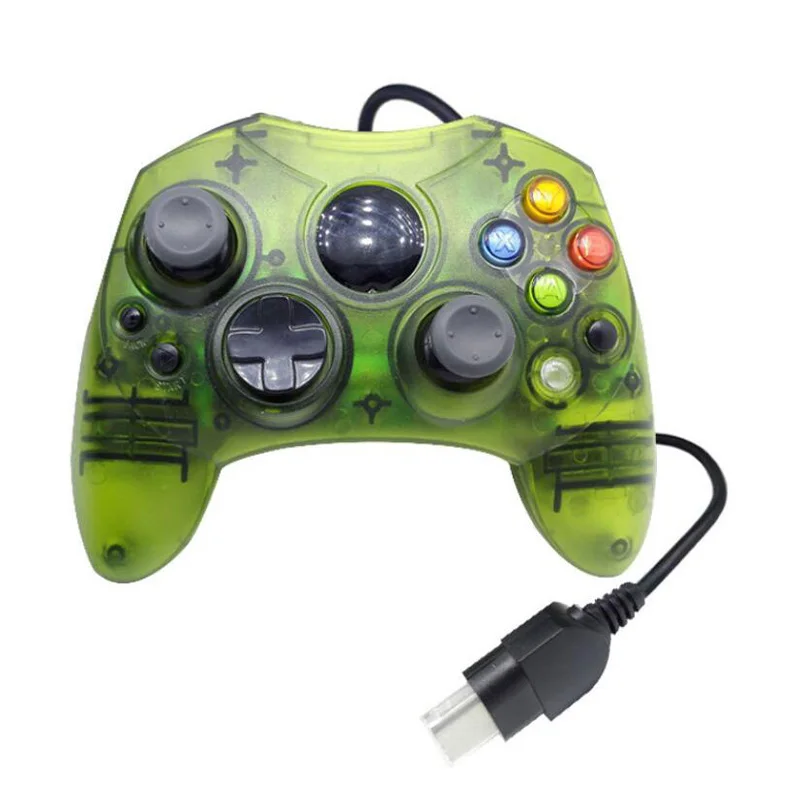 Green Для microsoft Xbox контроллер старого поколения игровой джойстик проводной геймпад для Xbox старый классический контроллеры 4.9FT USB проводной - Цвет: Green