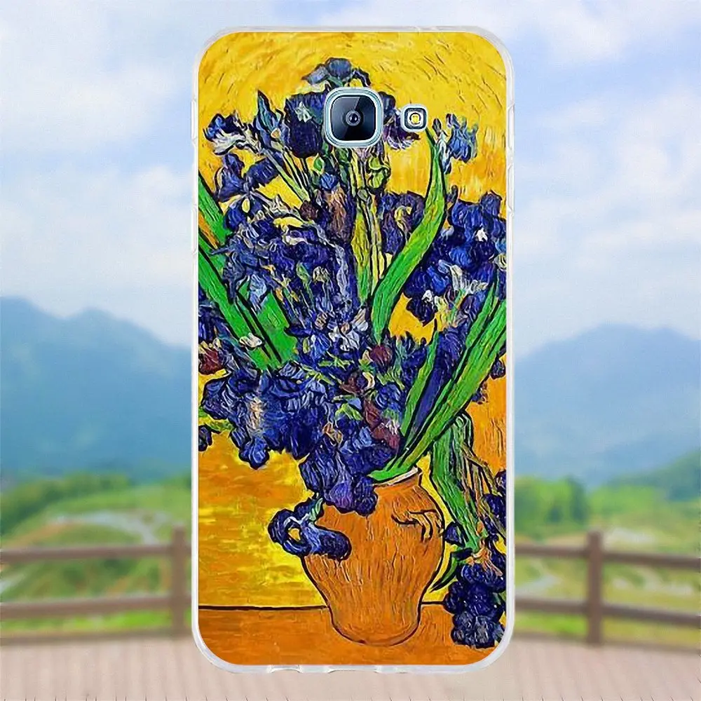 Vvcqod Ван Гог Ирисы для Samsung Galaxy A3 A5 A7 J1 J2 J3 J5 J7 2015 2016 2017 ТПУ чехол с рисунком |