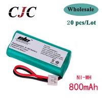 20pcs new 2 4v 800mah ni mh rechargeable cordless home phone battery for uniden bt 1011 bt1011 bt 101 bt1018