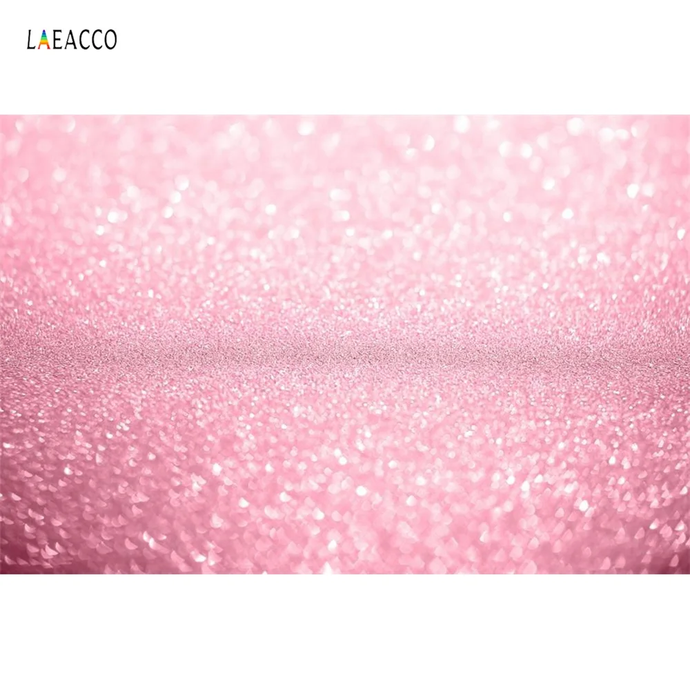 Laeacco розовые блестящие в горошек Фэнтези Любовь Вечерние Декорации Детские Портретные Фото фоны фото фоны фотосессия Фотостудия