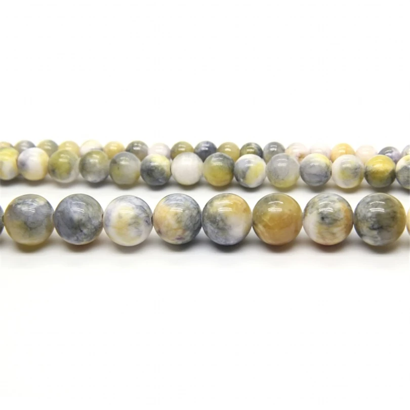 6 style Double color Natural Taishan 6-12mm Loose the stone beads for fashion jewelry making | Украшения и аксессуары