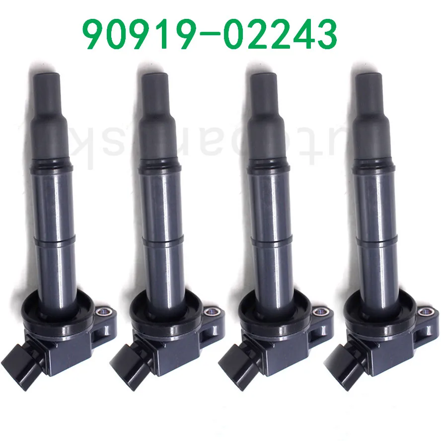 4 шт. 90919 02243 02244 02266 для Toyota Camry Highlander RAV4 Scion tC xB Lexus 2 катушки зажигания w высокое