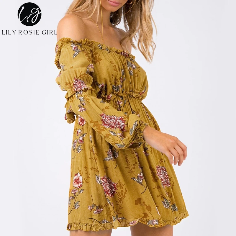 Lily Rosie/повседневное женское платье с принтом для девочек элегантные вечерние