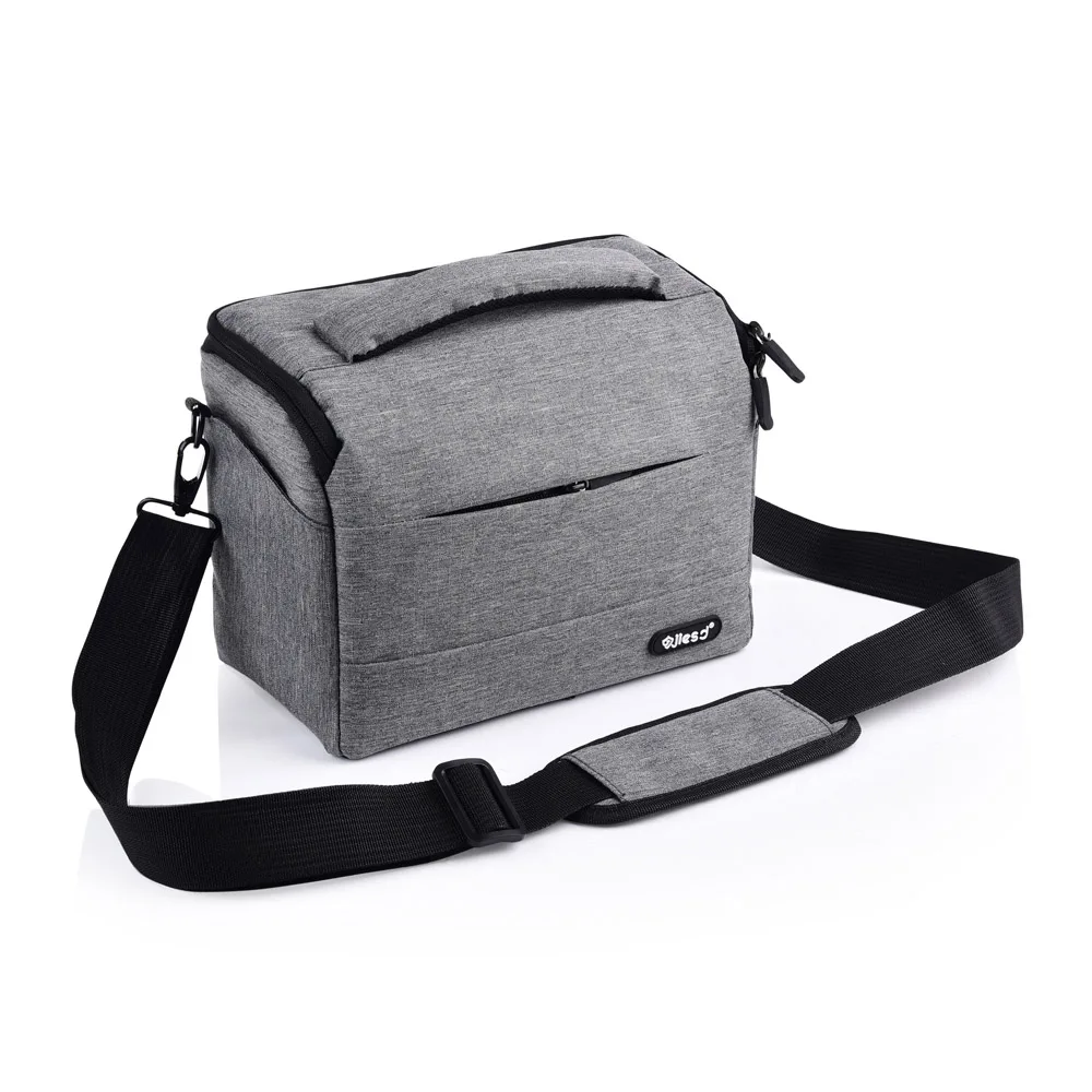 Gray DSLR сумка модная Полиэстеровая сумка для Камера чехол для Nikon Z7 Z6 D7500 D5600 D5500 D5300 D5200 D3500 D3400 D3300 D3200 D3100 - Цвет: Gray