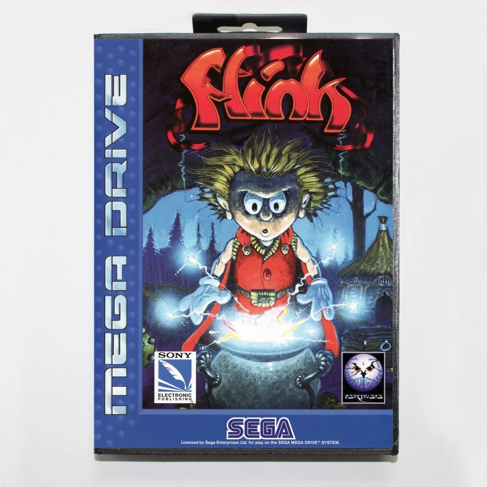 16 бит Sega MD игровой Картридж с розничной коробкой несчастного случая из Flink