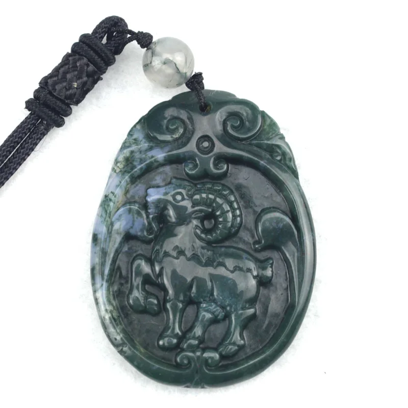 Подвеска из натурального Моха и агата 36 х49 мм|stone pendant|agate pendantnatural stone pendant |