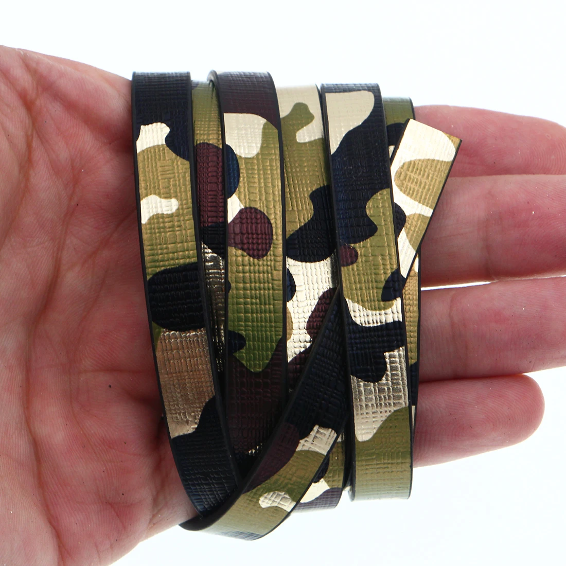 Шнур XCHARMS из искусственной кожи с камуфляжным принтом 10 мм/Аксессуары для