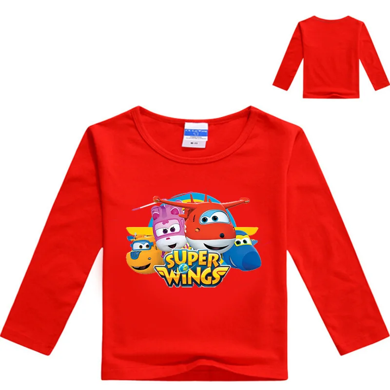 Z& Y/одежда с крыльями для мальчиков 3-9 лет, футболка с длинным рукавом из спандекса для девочек, детские футболки с героями мультфильмов, модный топ Nova N7185
