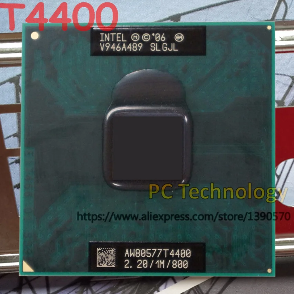 Оригинальный цп Intel Pentium T4400 (1M кэш 2 20 ггц 800 мгц FSB) 35 вт процессор для ноутбука PGA478