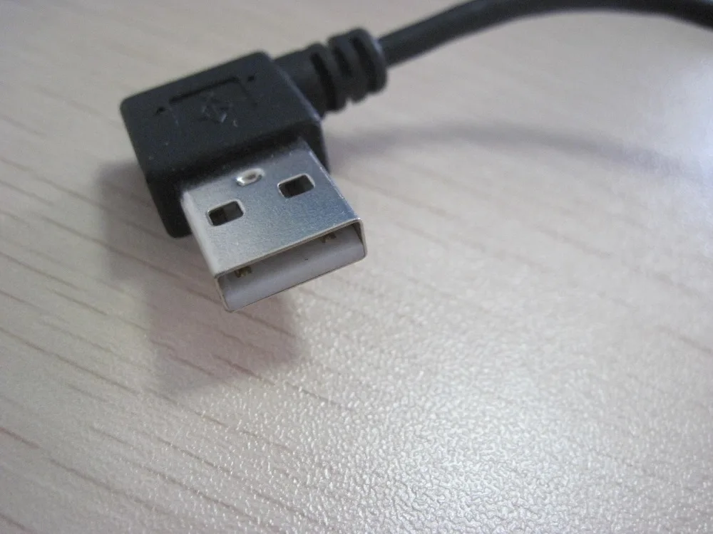 100 шт --- двойной левый угол USB данных/зарядный кабель шнур для мобильного
