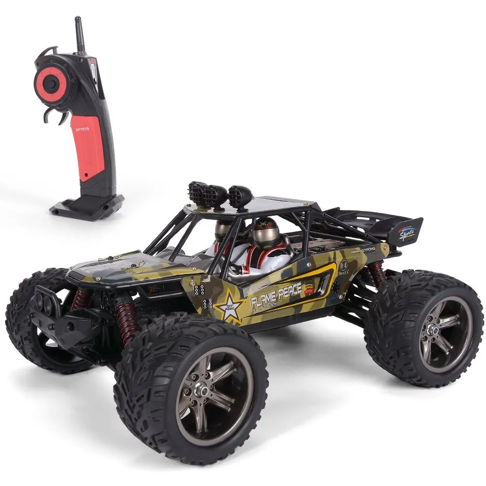 Yellow GPTOYS S916 RC автомобили 26Mph Дистанционное управление грузовик 1/12 весы 2,4 ГГц 2WD водонепроницаемый внедорожный Монстр автомобиль Лучшие подарки для детей взрослых - Цвет: Yellow