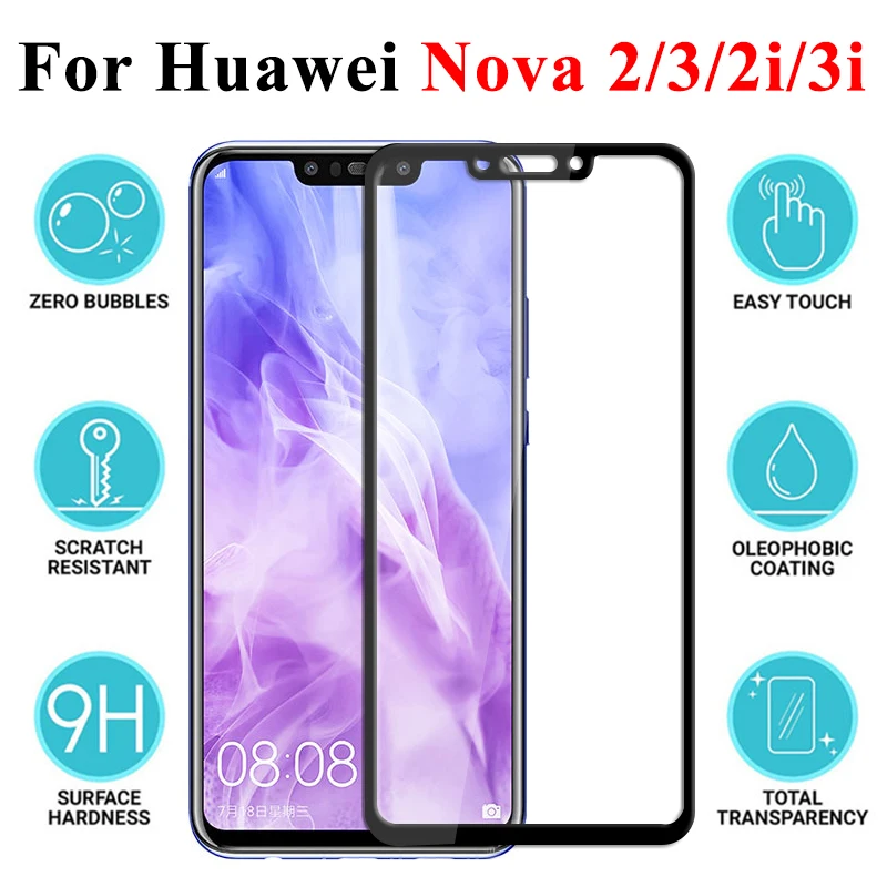 Полное покрытие для huawei Nova 3i закаленное стекло Nova3 3 протектор экрана Hauwei Nove 2 2i