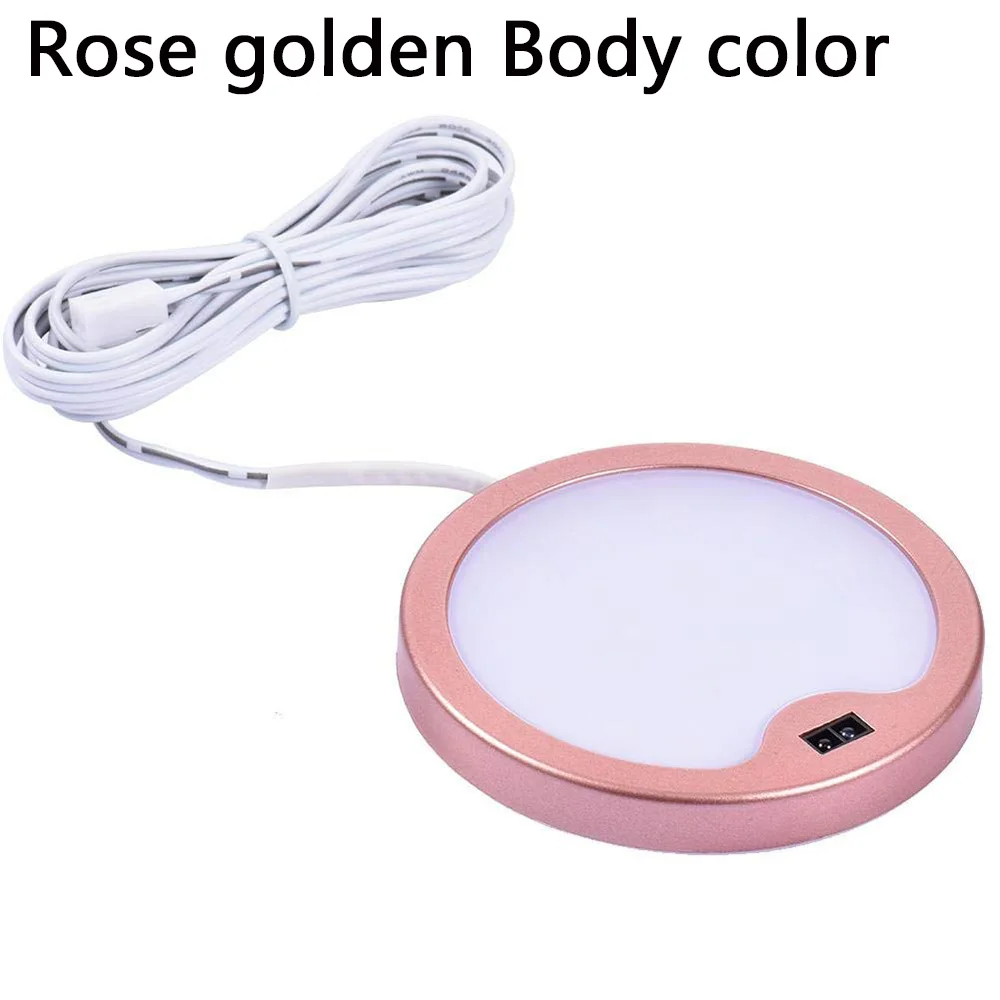 Rose gold Ручной развертки умный переключатель светодиодный светильник под шкаф s DC12V 3 Вт 21 светодиодный кухонный спальня шкаф ночной Светильник s домашний Декор Светильник - Цвет: Rose gold