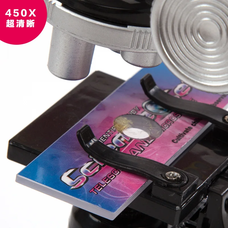 Дети микроскоп игрушка пластмассовая diy научный эксперимент разведка обучения