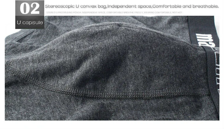 4 шт./лот, мужское нижнее белье, боксеры, хлопковые трусы, свободные мужские брендовые нижнее белье, мужские трусы, Дышащие Модные мужские трусы