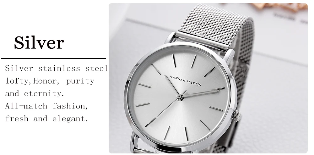 Reloj Mujer Hannah Martin DW стильные женские часы Топ бренд класса люкс розовое золото Женские кварцевые наручные часы Saat Montre Femme