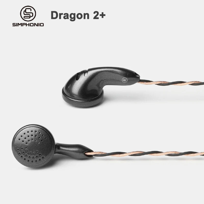 Simphonio Dragon 2 + (SW D2 +) Динамический драйвер HiFi наушники с плоской головкой кабелем 6N OFC