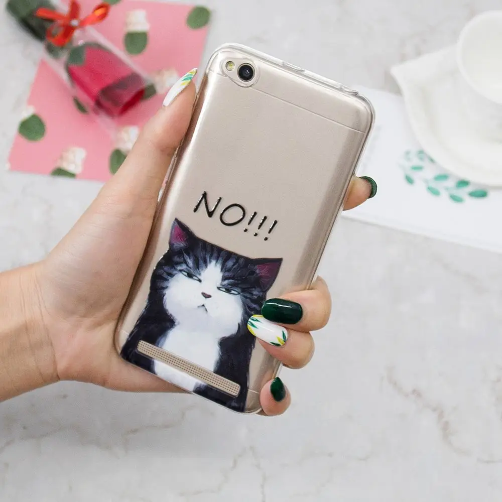 ТПУ чехол для Xiaomi Redmi 5A 5 A Redmi5A мягкий мобильного телефона A5 красный mi прозрачный