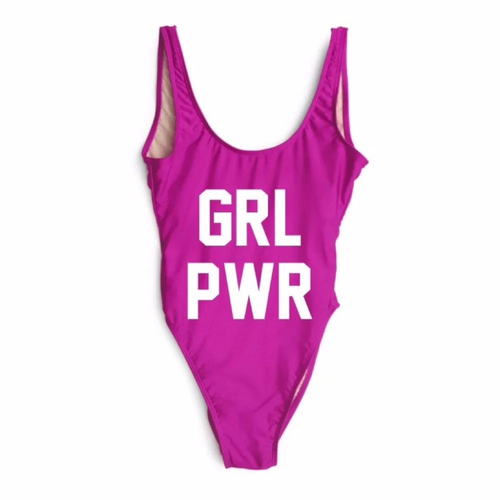 GRL PWR цельный костюм боди купальники пляжная одежда монокини комбинезоны