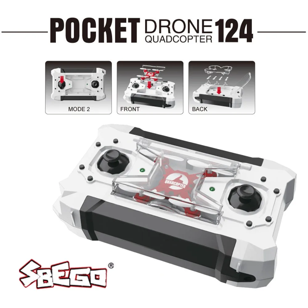 Sbego FQ777 124 мини Drone Micro карман 4CH 6 оси гироскопа переключаемый контроллер вертолет