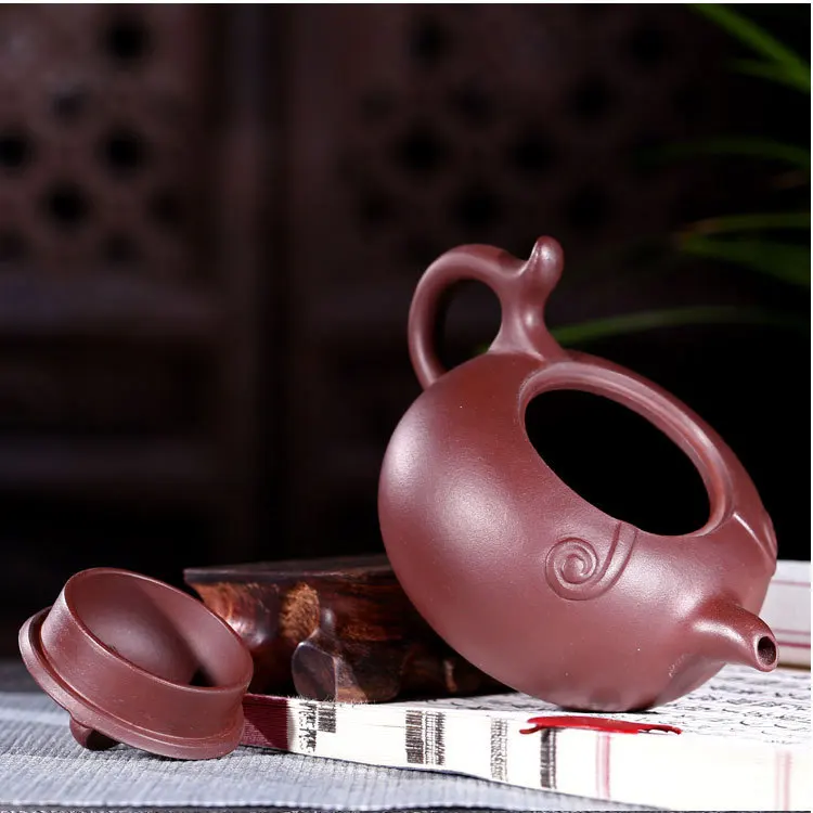 Исин Подлинная известная ручная работа фиолетовый глиняный горшок сырая руда