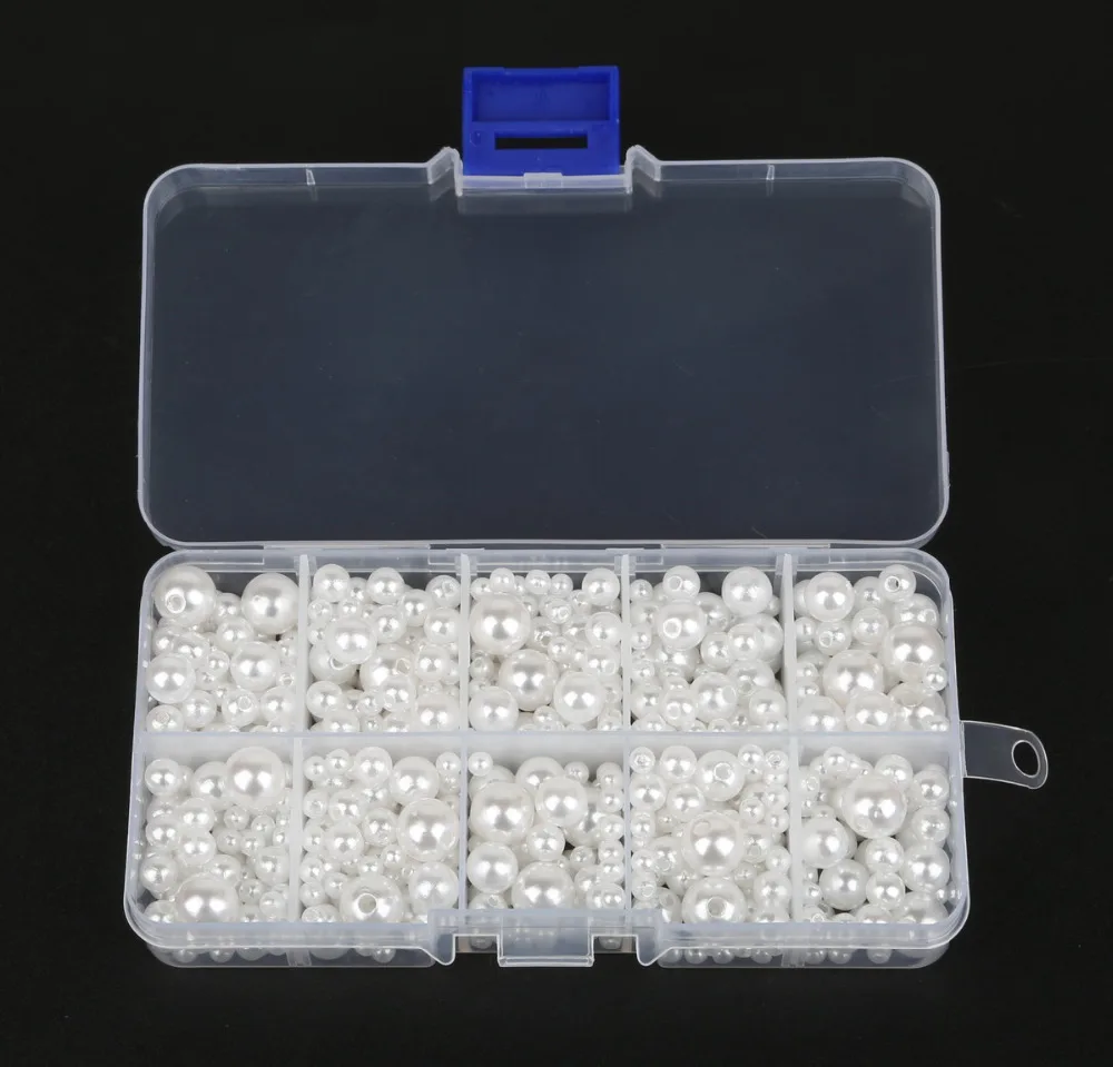 Круглые бусины из АБС пластика 4/6/8/10 мм 700 шт. в одной коробке|loose beads|beads balljewelry making |