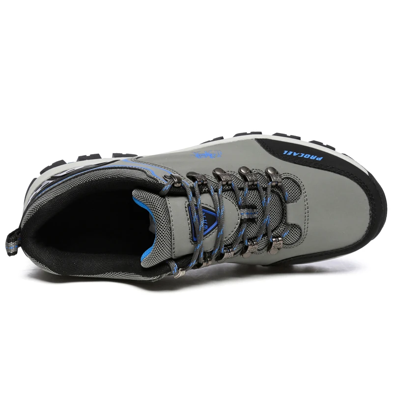 Мужские кроссовки кожаные для прогулок унисекс работы и безопасности весна-лето