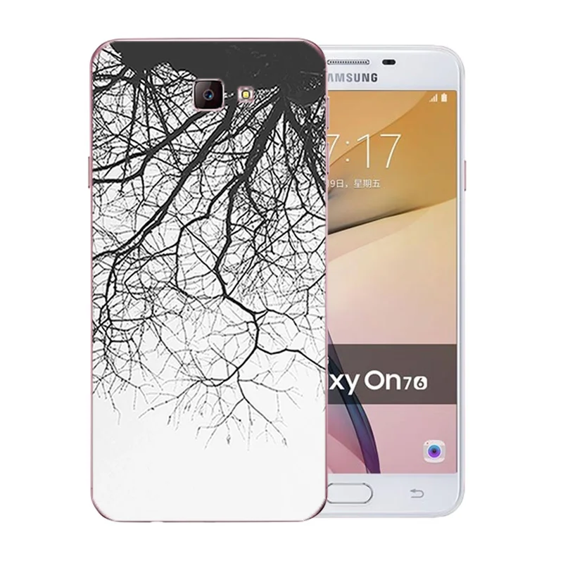 Матовый ТПУ чехол для телефона Samsung Galaxy J7 Prime Pinky Pattern Силиконовый On7 2016 G610F полный