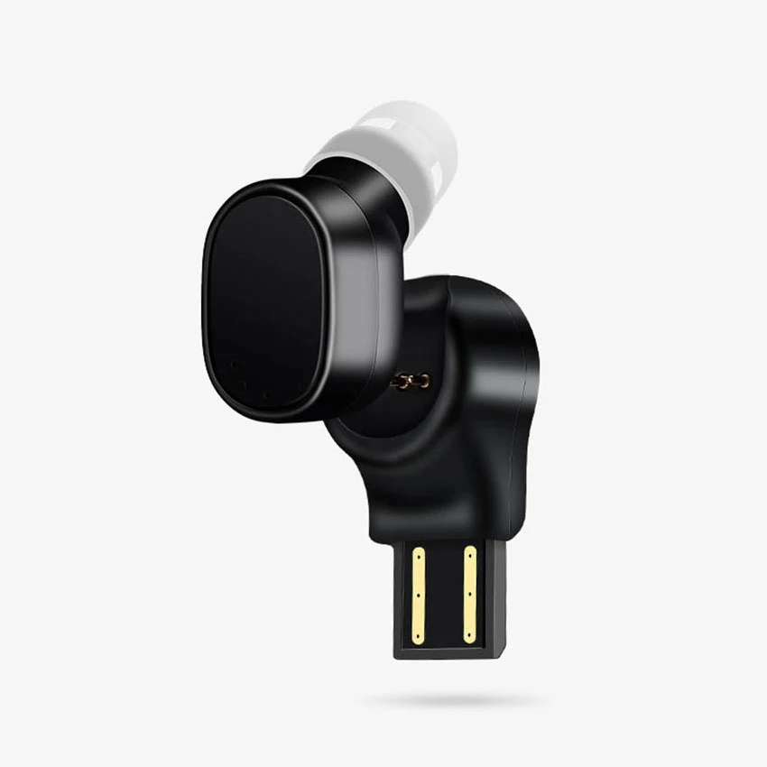 Миниатюрные наушники Aimitek X12 с Bluetooth беспроводные невидимые вкладыши магнитным