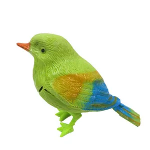 Пластиковая игрушка-активатор, звуковое Голосовое управление, Поющая птица, забавная игрушка, украшение для дома, игрушки для детей NSV775